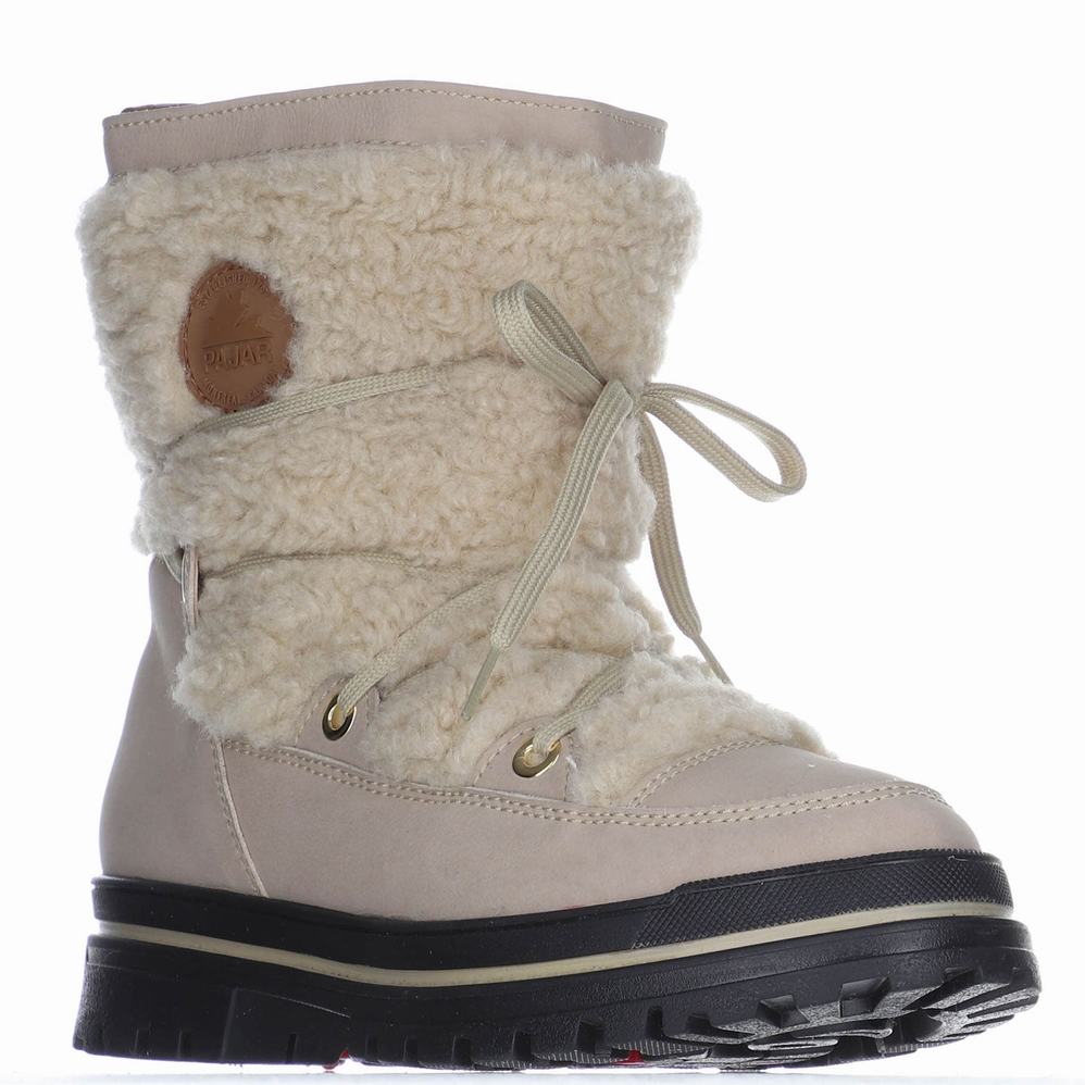 Pajar Maxine Ice Gripper Vinterstøvler Dame Beige | LZO272DV